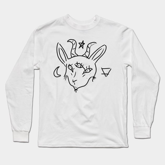 Third Eye Awakening, Mystical Creature Long Sleeve T-Shirt by FishEye Works